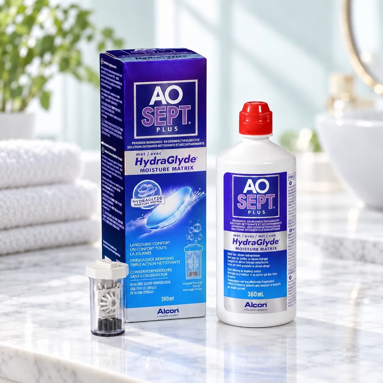 AOSEPT PLUS con HydraGlyde 360 ml