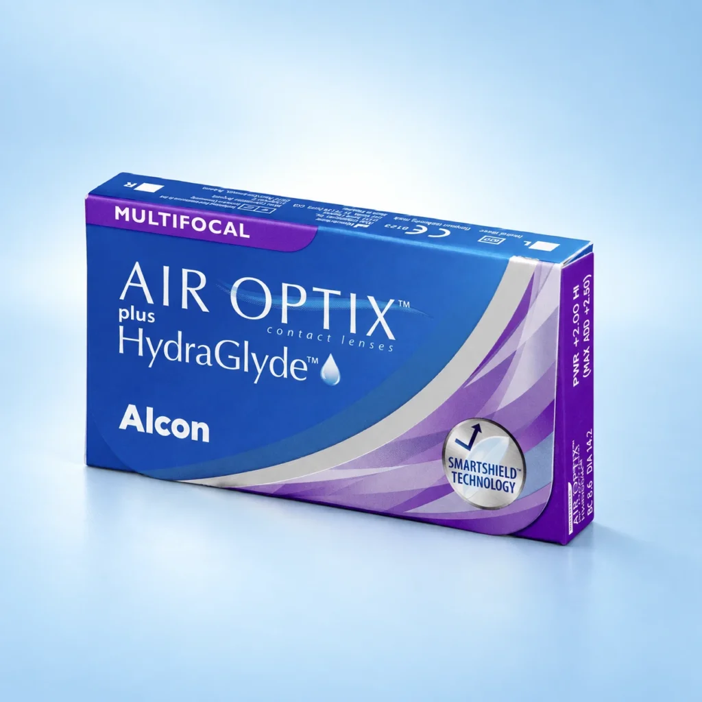 Alcon AIR OPTIX plus HydraGlyde Multifocal · 6 lentillas