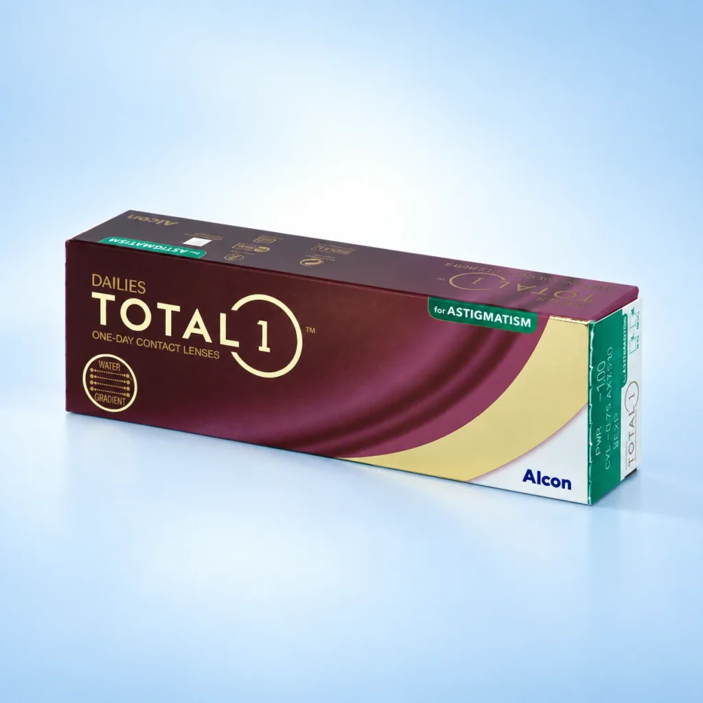 Alcon DAILIES TOTAL1 for Astigmatism · 30 lentillas